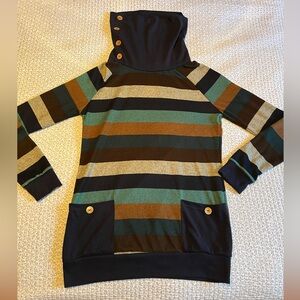 Baishenggt Cowl Neck Blouse NWT